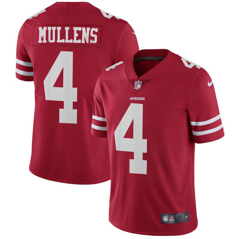 Men San Francisco 49ers #4 Mullens Red Nike Vapor Untouchable Limited Playe NFL Jerseys->boston red sox->MLB Jersey